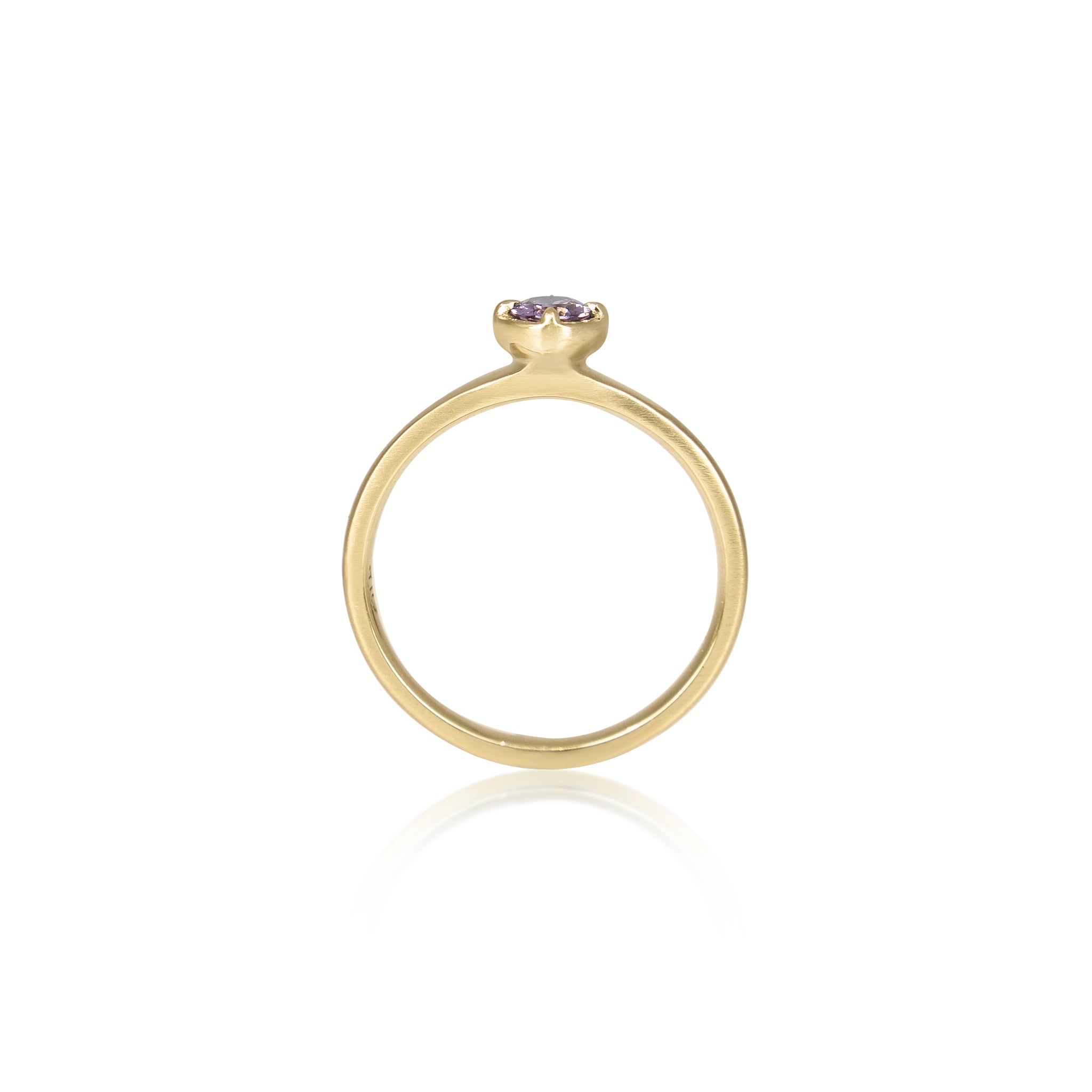 Purple Spinel Stackable Ring