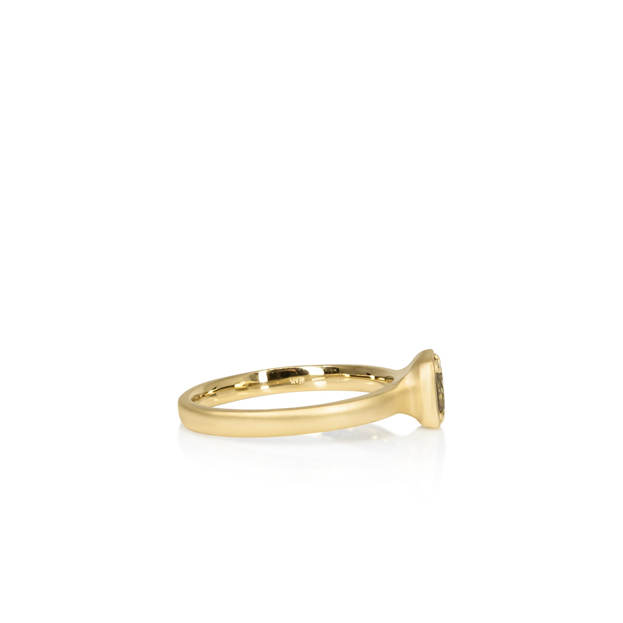 Stackable Amber Yellow Diamond Ring