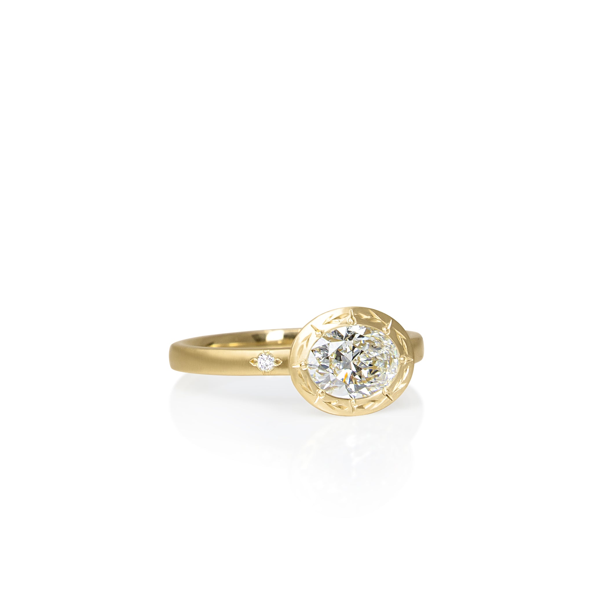 Oval Basket Ring - 0.90ct