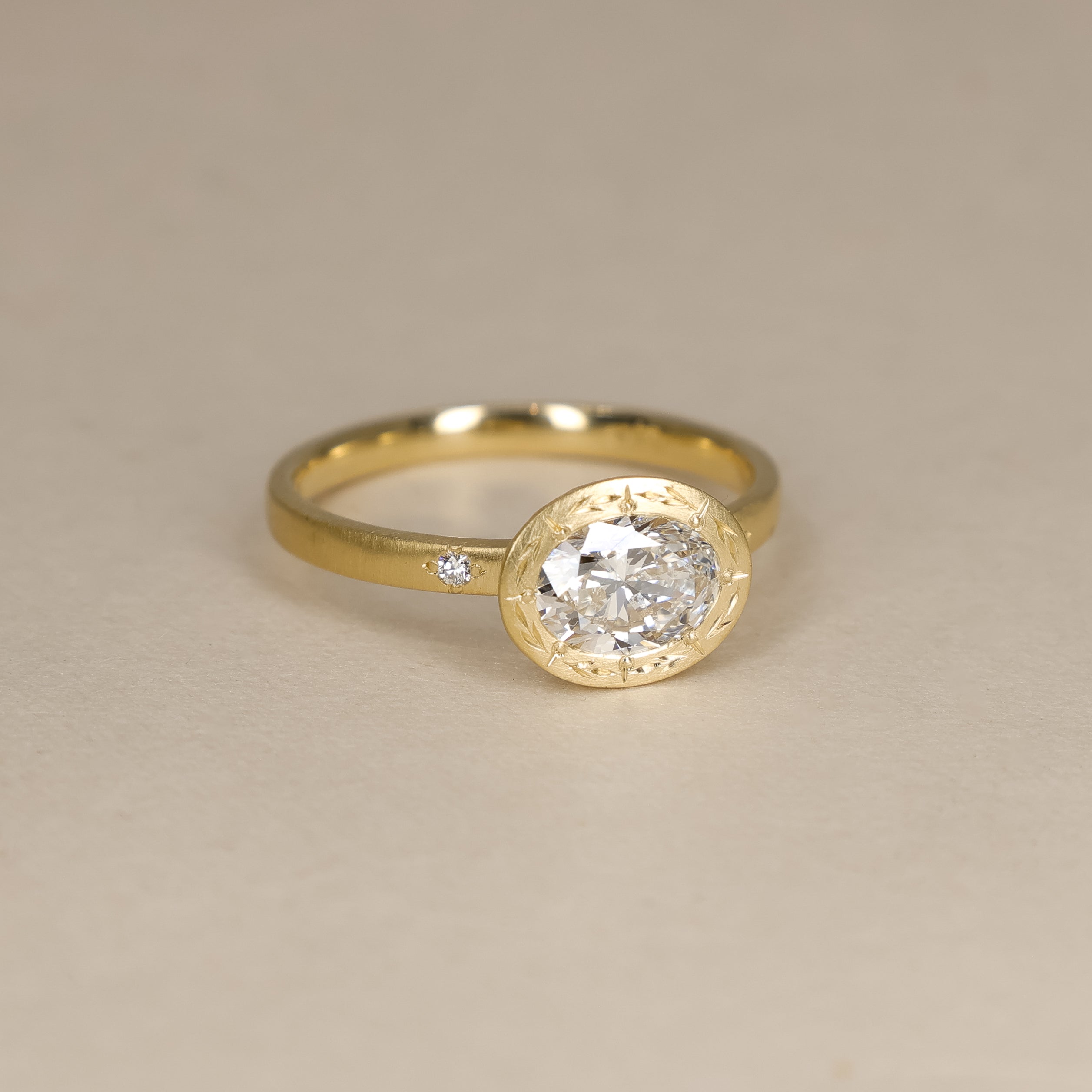 Oval Basket Ring - .90ct