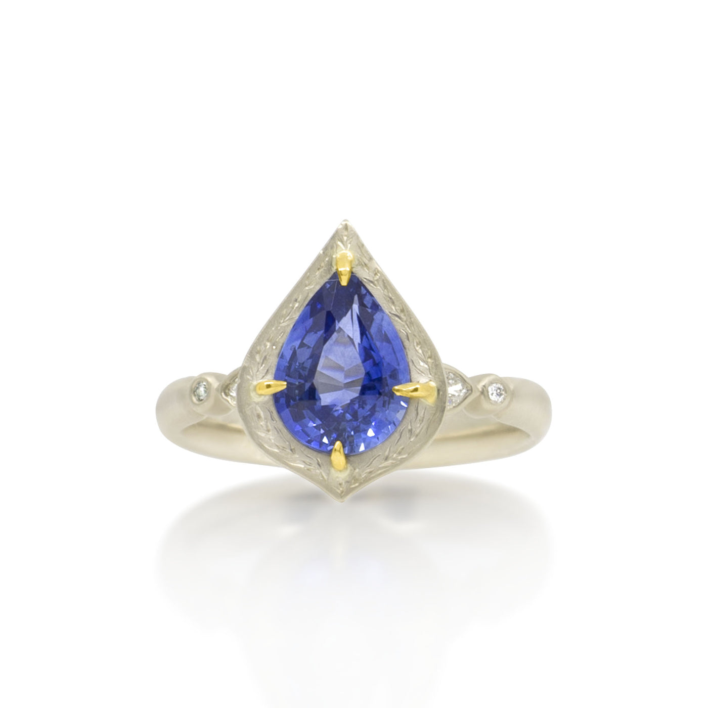 Pear Sapphire Ring