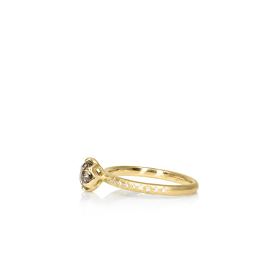 Chocolate Diamond Honeycomb Ring