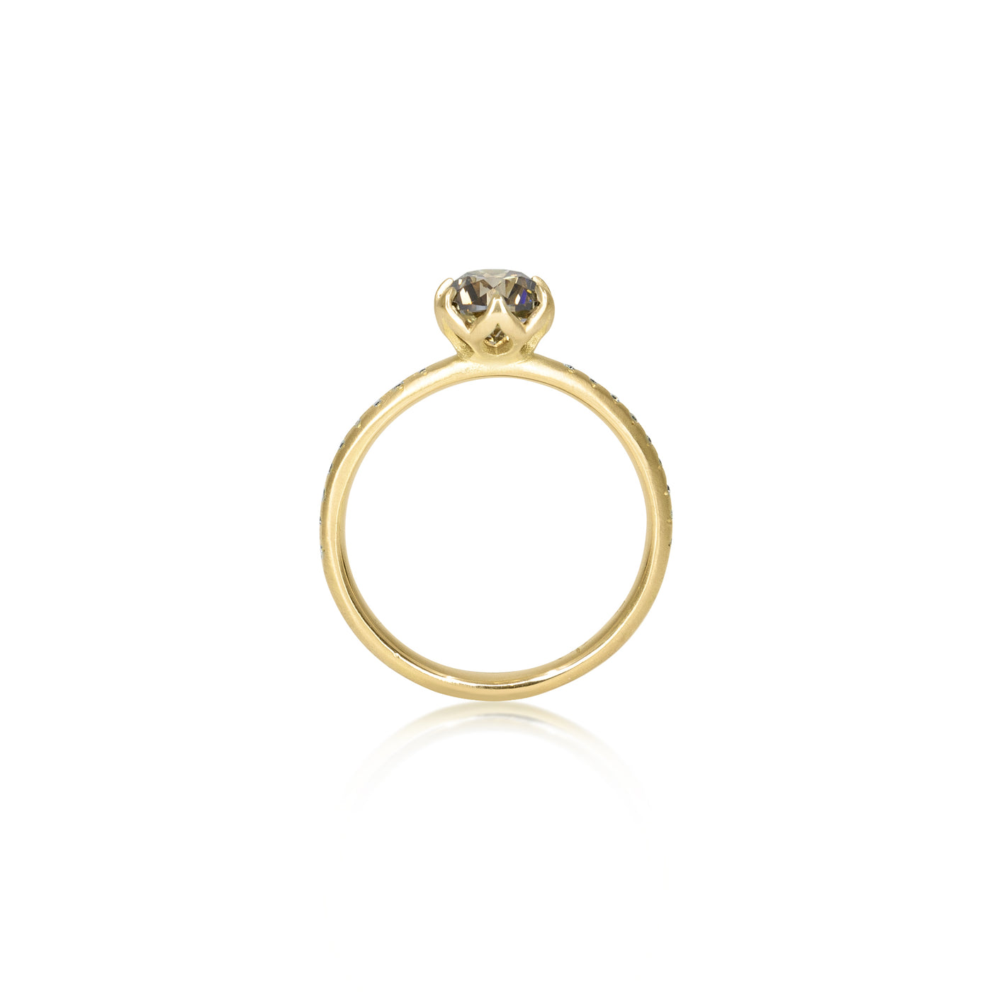 Chocolate Diamond Honeycomb Ring