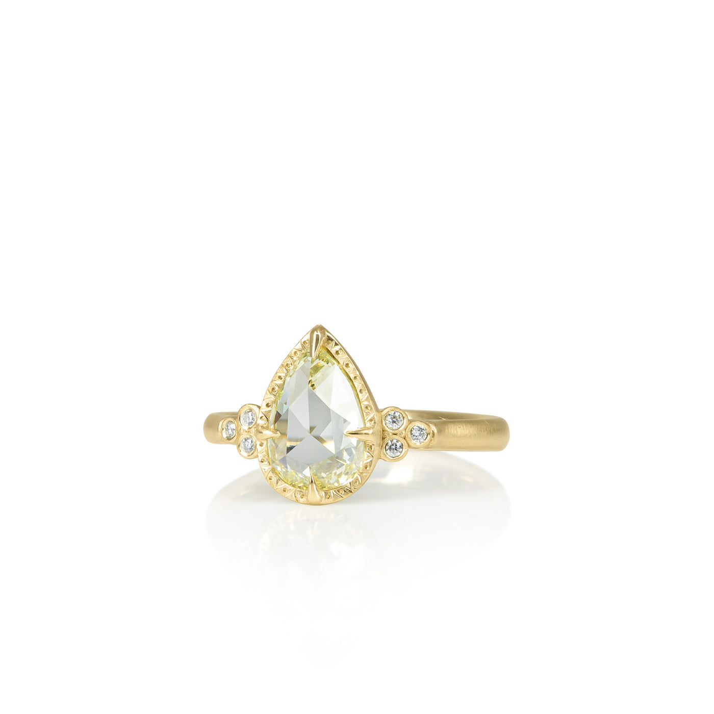 Pear Luna Ring