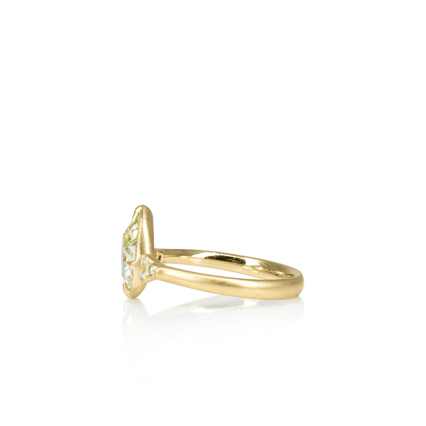 Pear Luna Ring