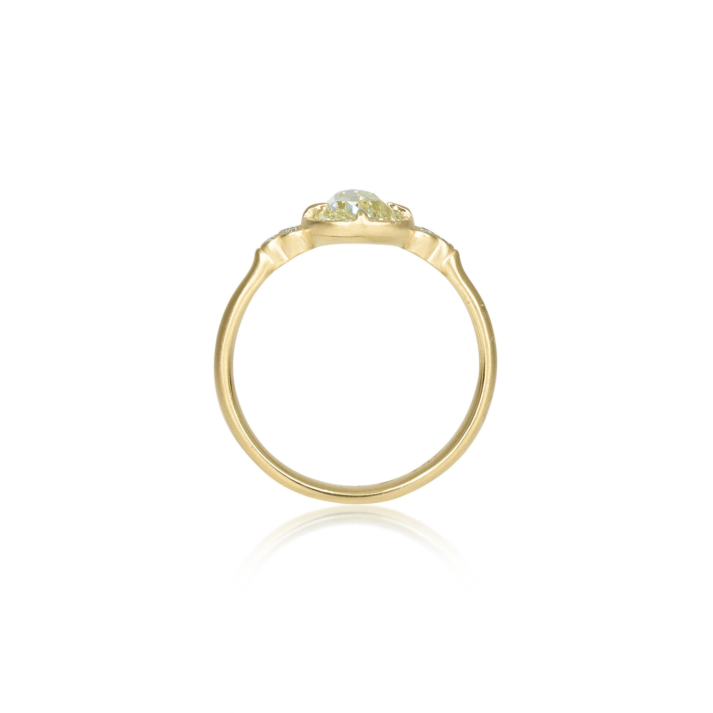 Pear Luna Ring
