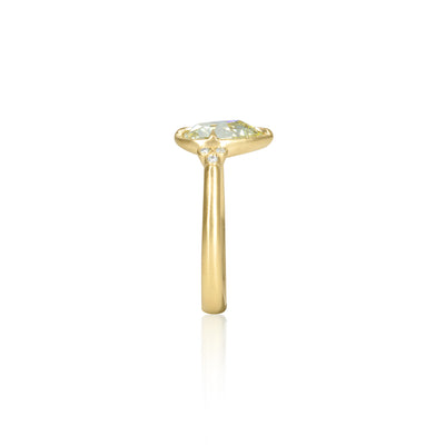 Pear Luna Ring