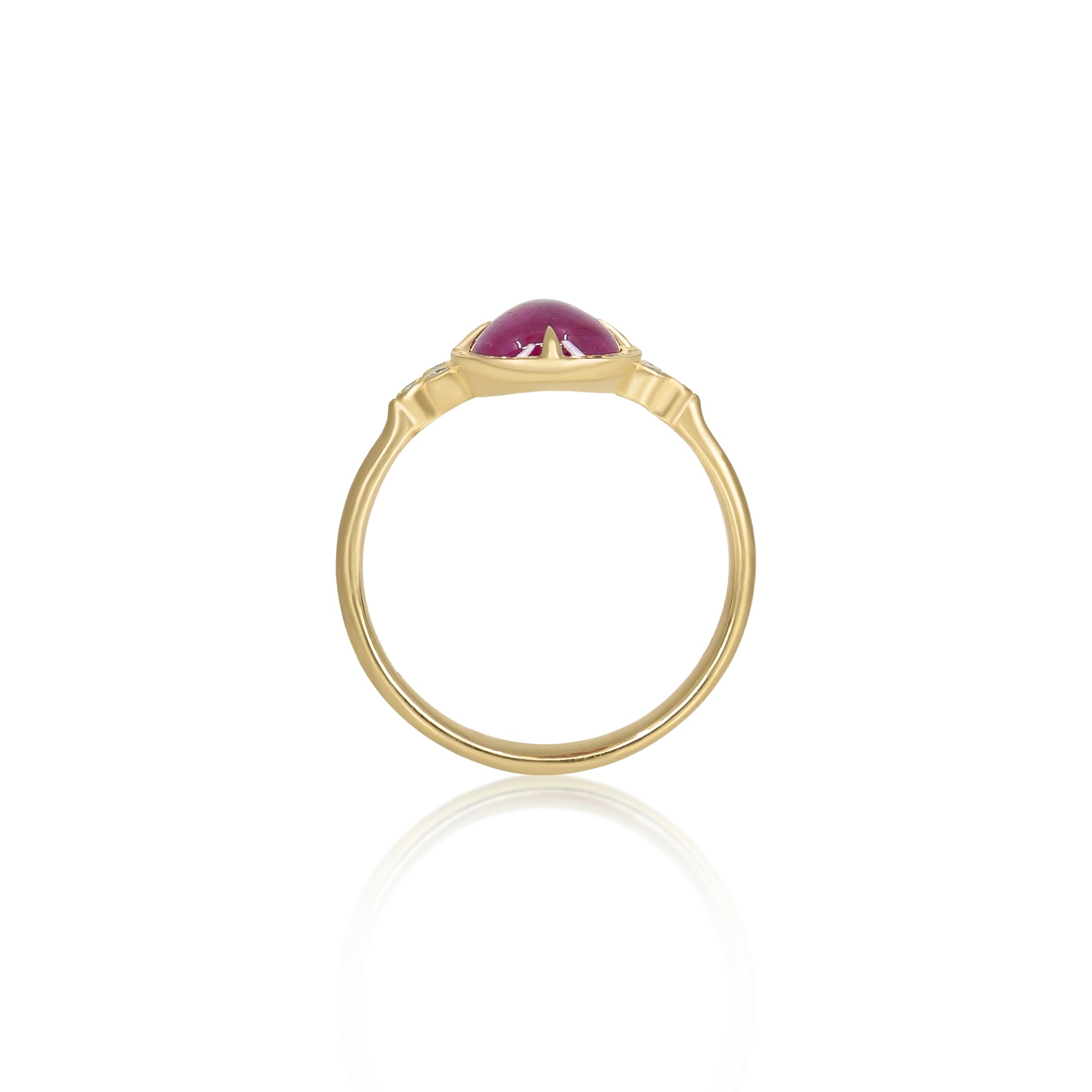 Star Ruby Luna Ring