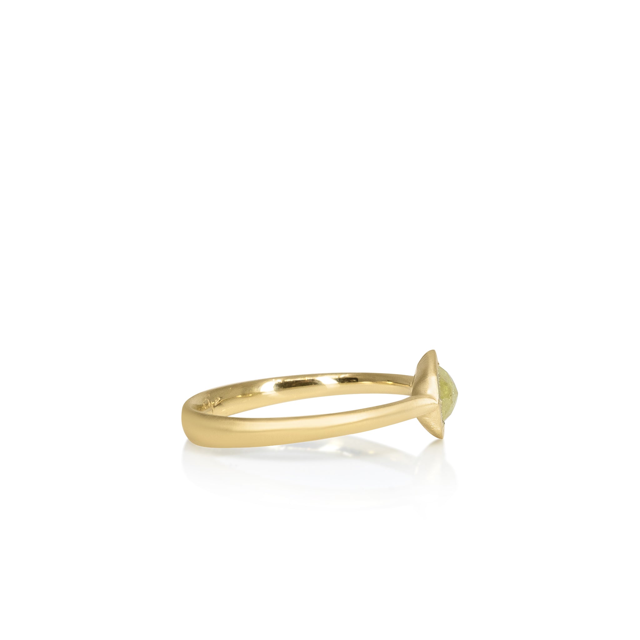 Rosecut Diamond Ring with Sunburst Engraving