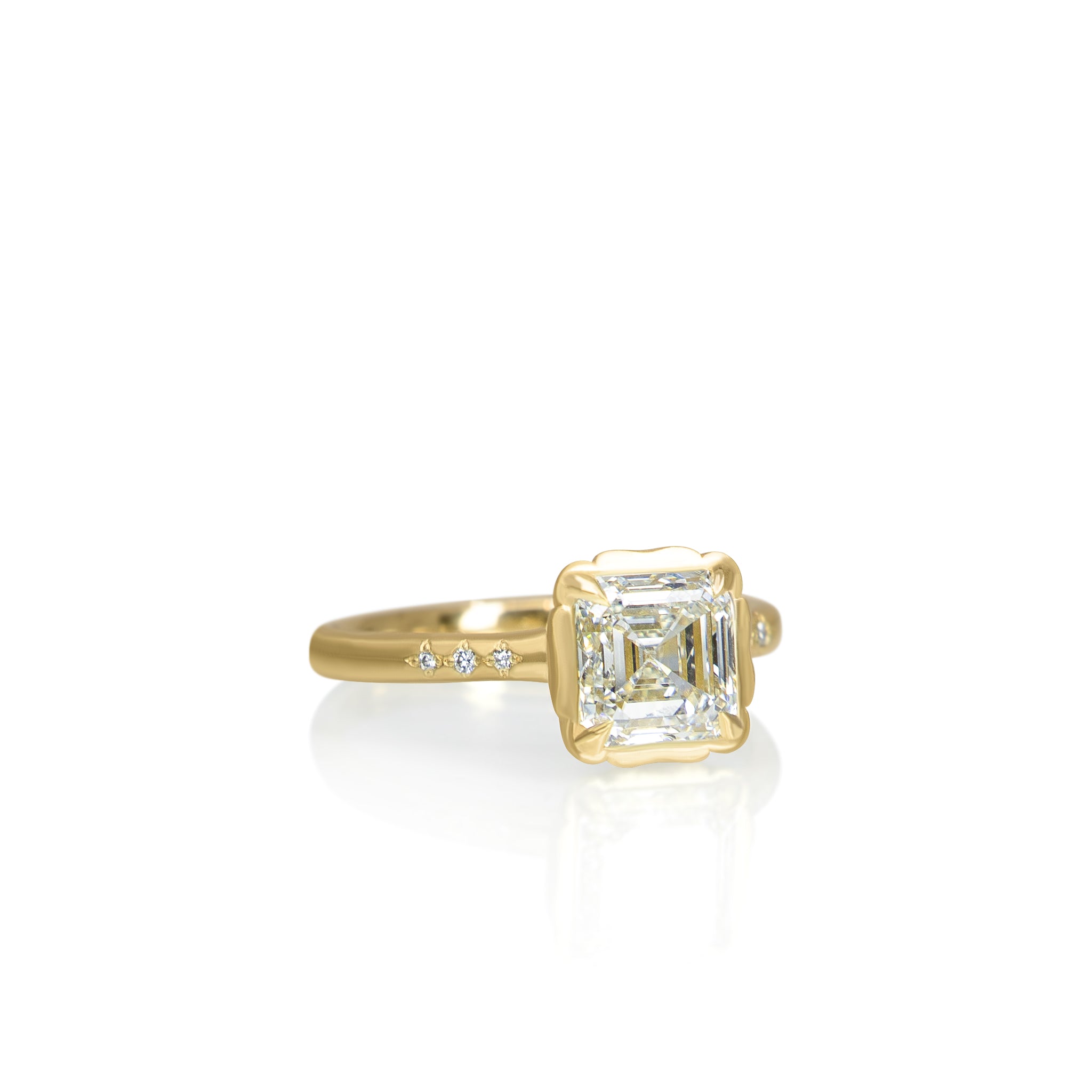 Asscher Cut Stillwater Ring - 1.76ct