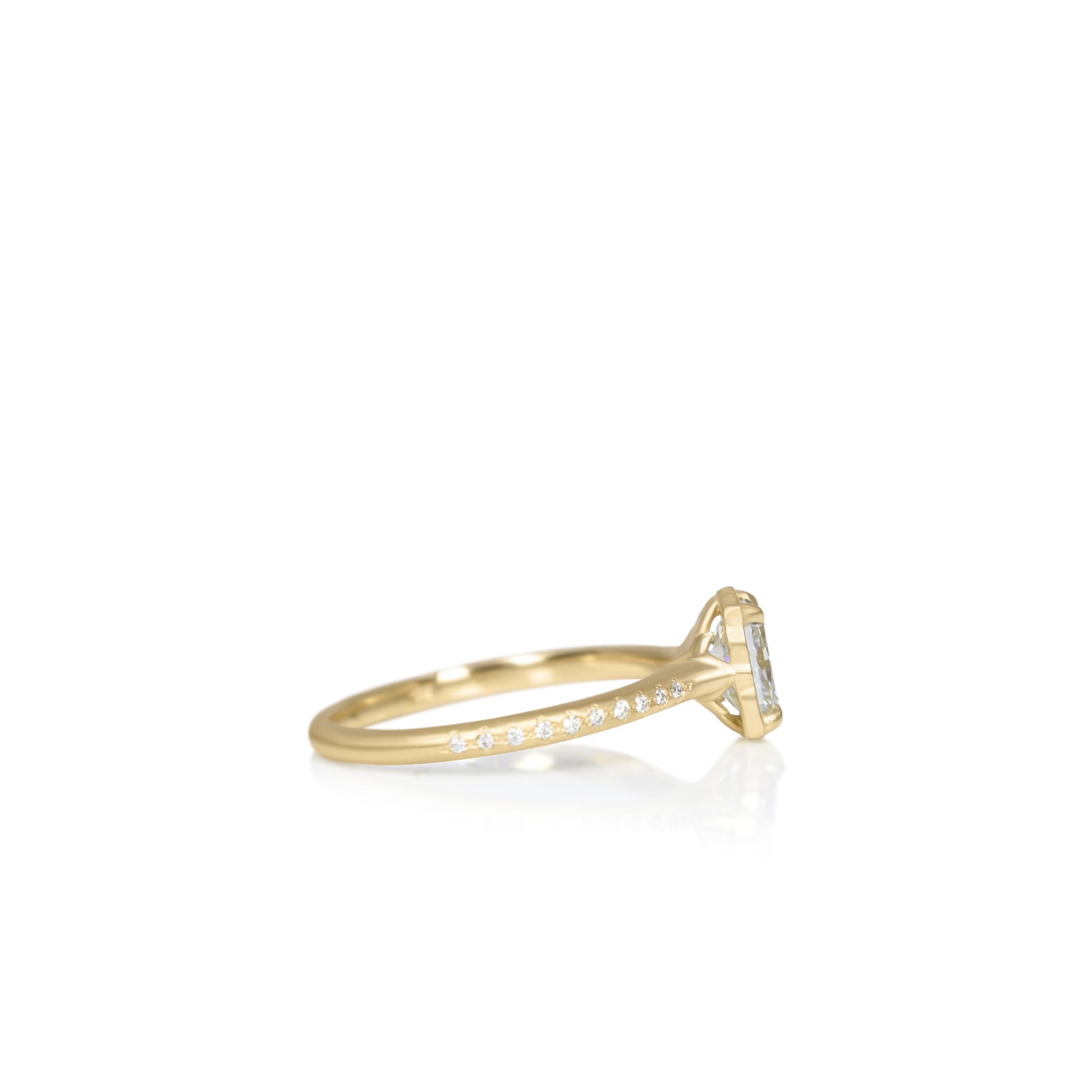 Radiant Lotus Ring - .82ct