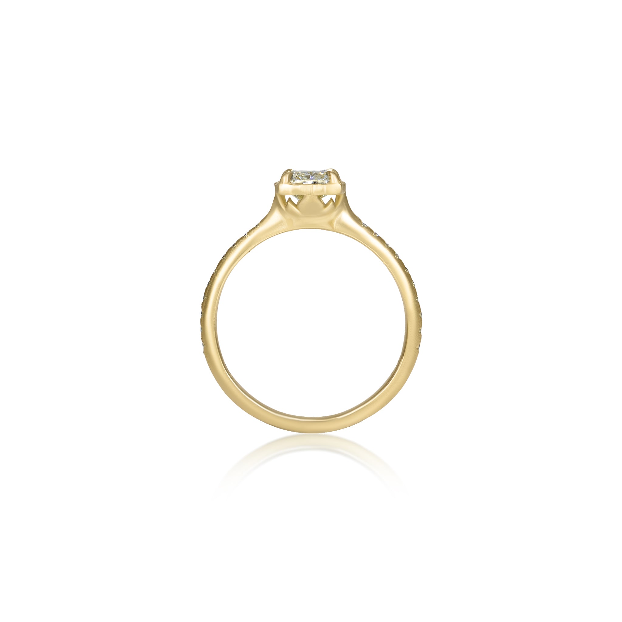 Radiant Lotus Ring - .82ct