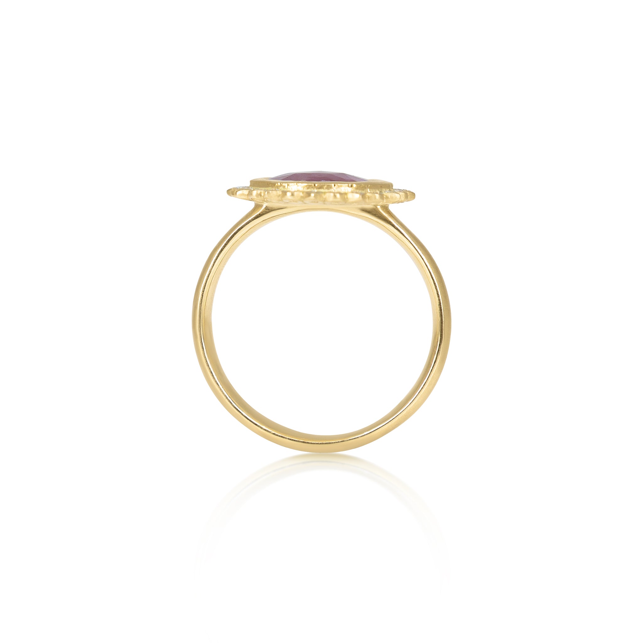 Ruby Slice Flame Ring