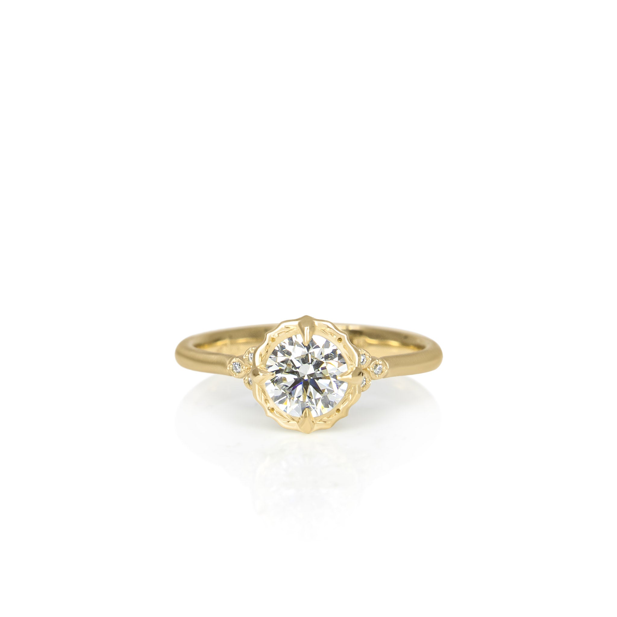 Round Luna Ring - .72ct