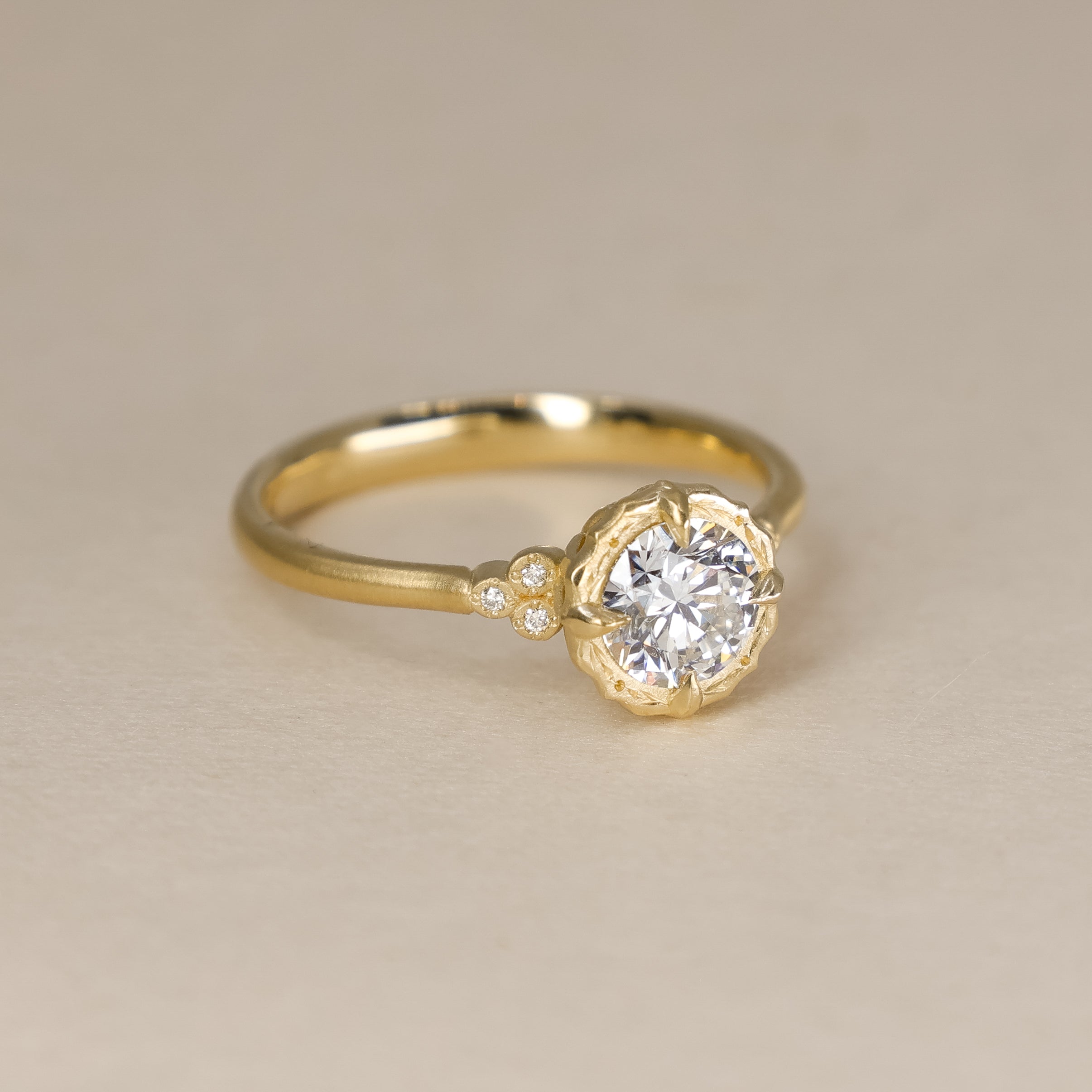 Round Luna Ring - .72ct