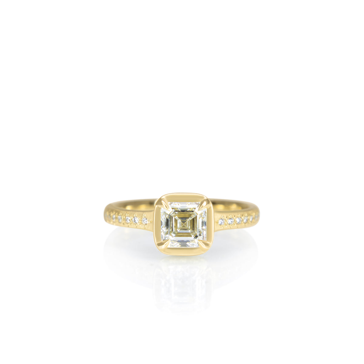 Asscher Cut Diamond Polaris Ring - 1.01ct