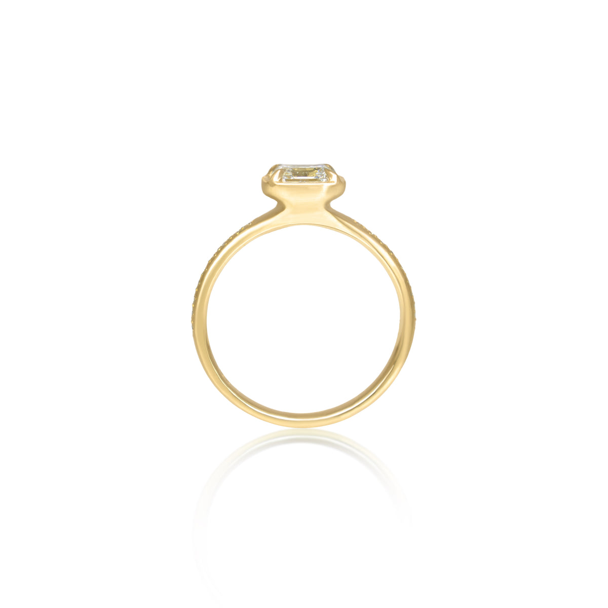 Asscher Cut Diamond Polaris Ring - 1.01ct