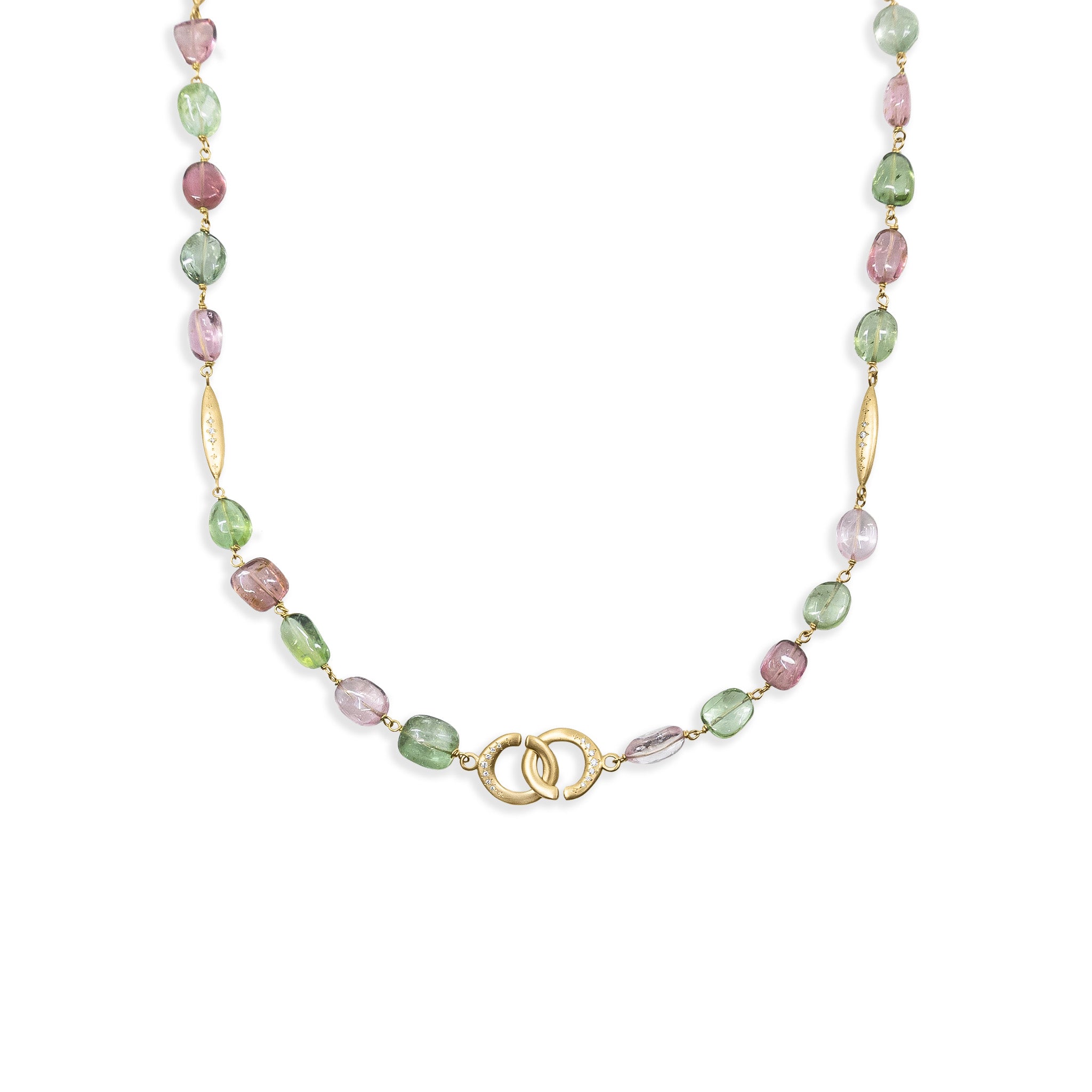 Afghani Tourmaline Organic Beaded Necklace