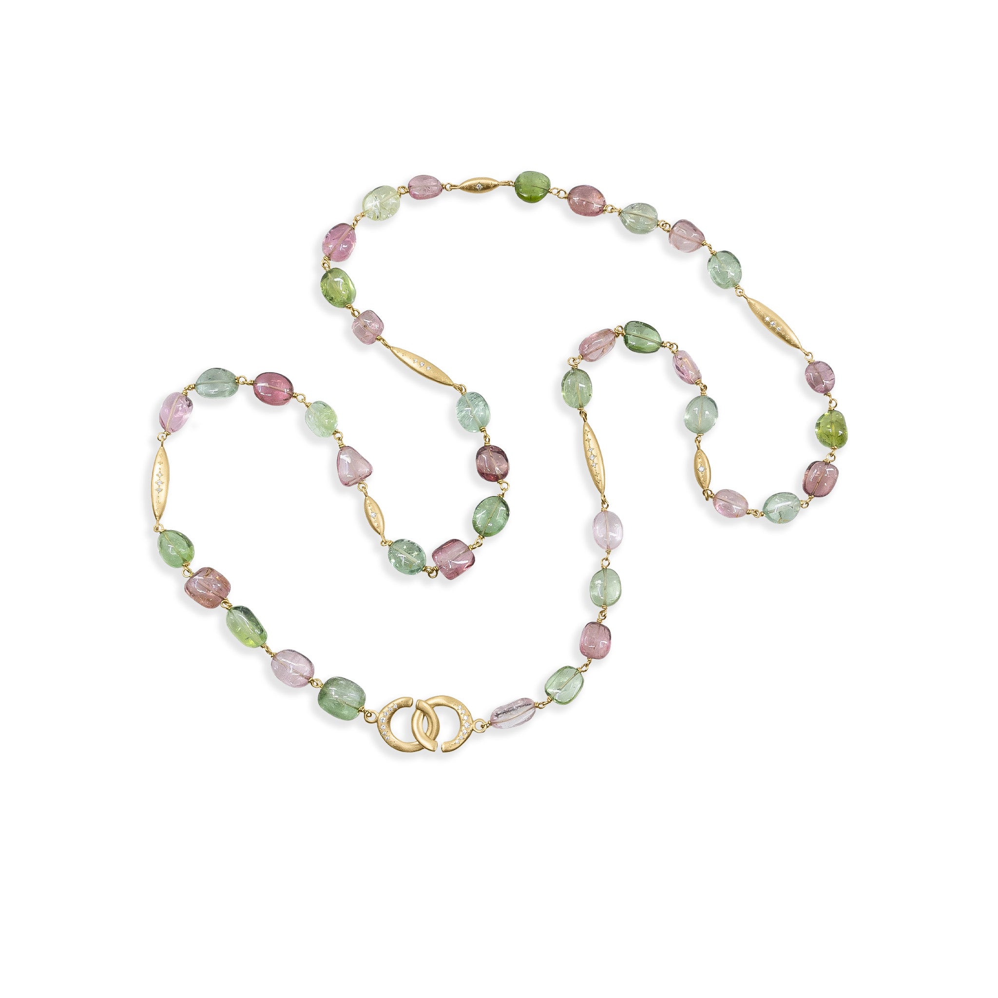 Afghani Tourmaline Organic Beaded Necklace