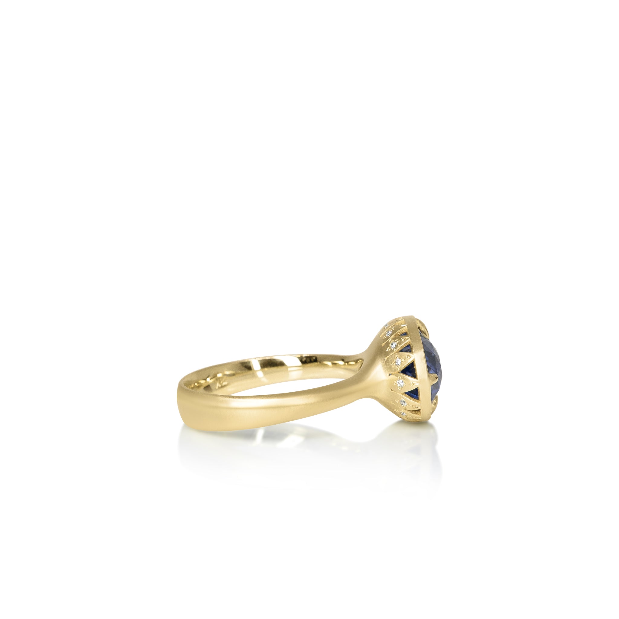 Madagascar Sapphire Lotus Ring