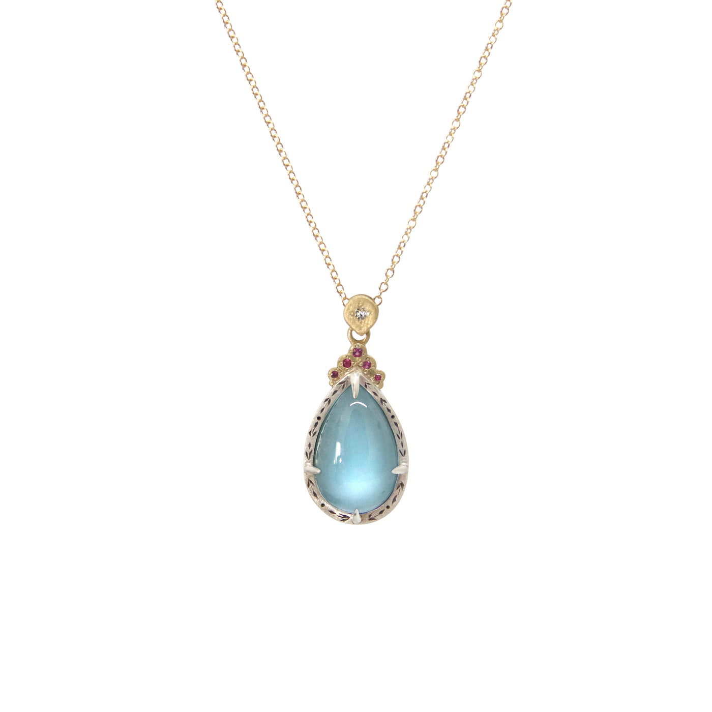 Aquamarine Drop Pendant