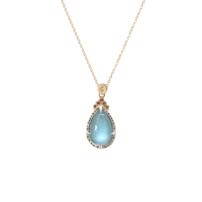 Aquamarine Drop Pendant