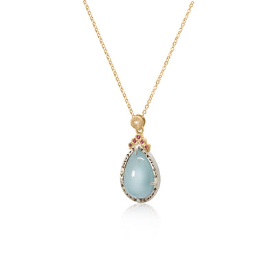 Aquamarine Drop Pendant