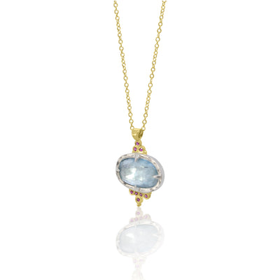 Two Tone Aquamarine Pendant