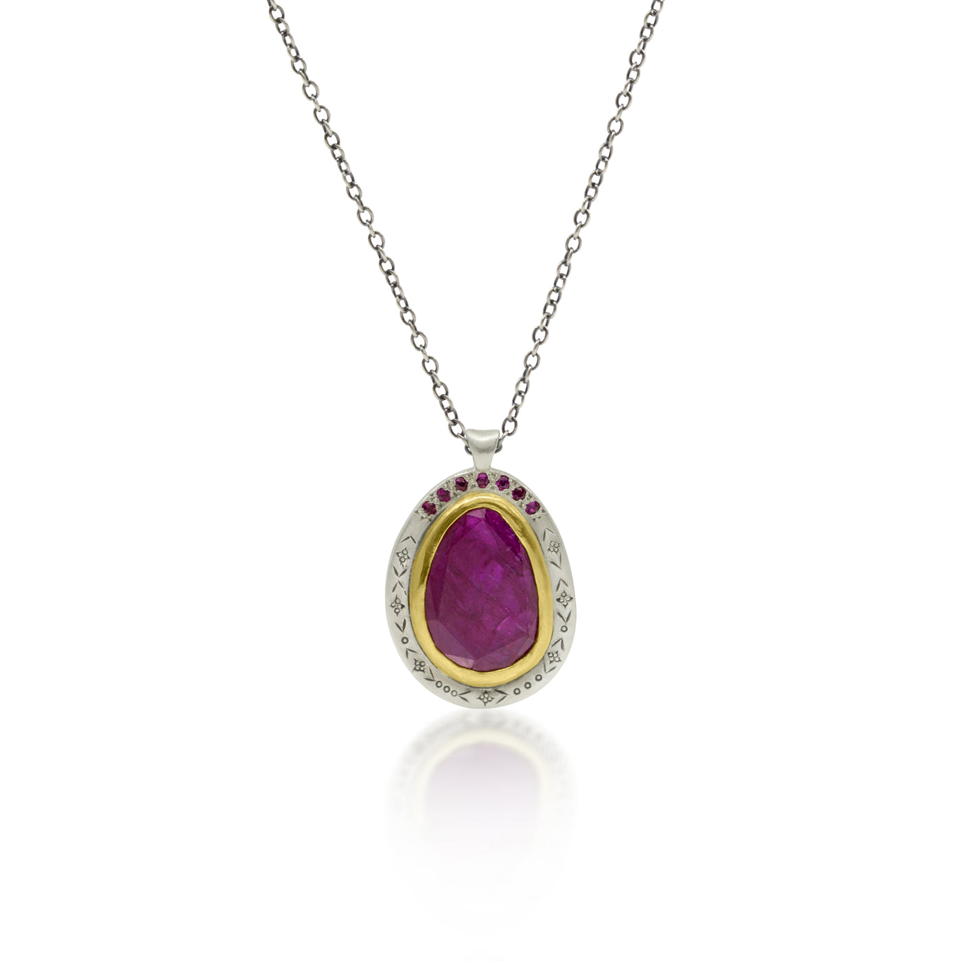 Ruby slice pendant