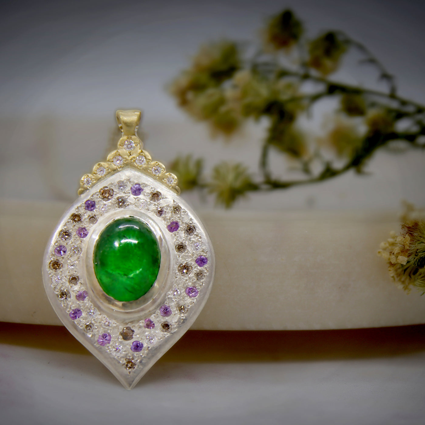 Tsavorite Ornament Pendant