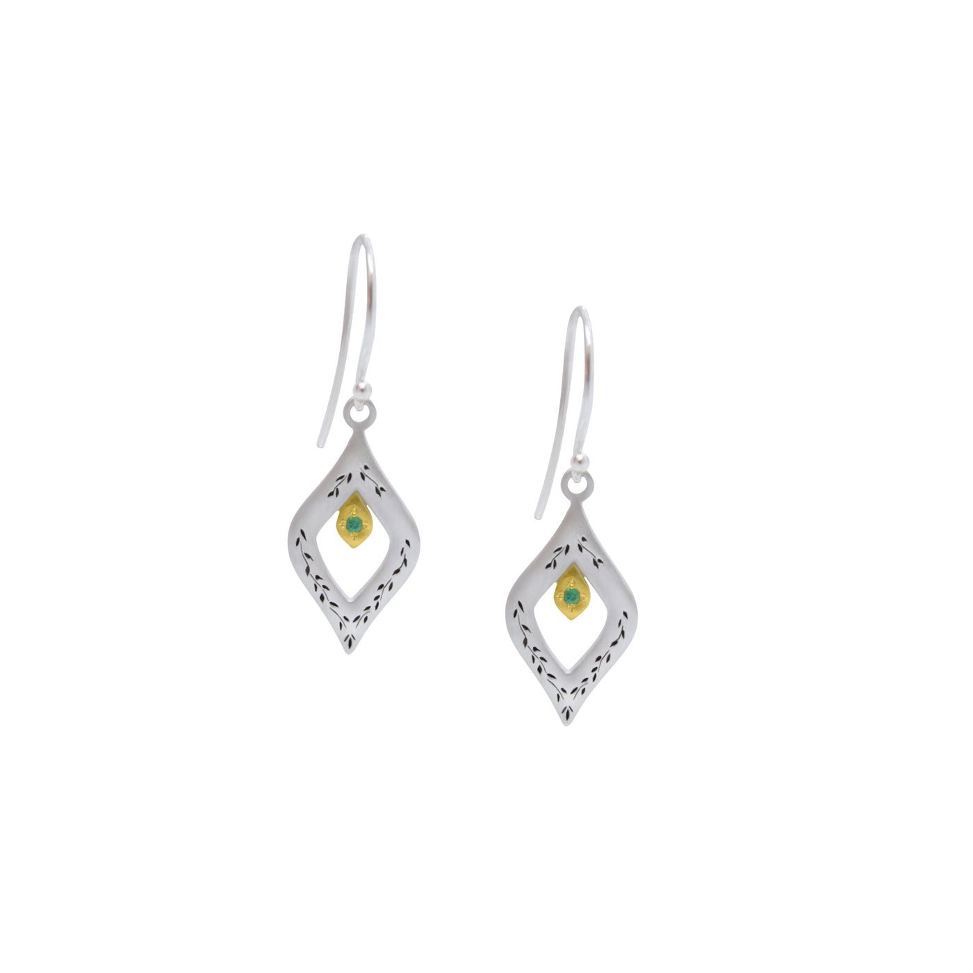 Two Tone Window to Paradise Earring