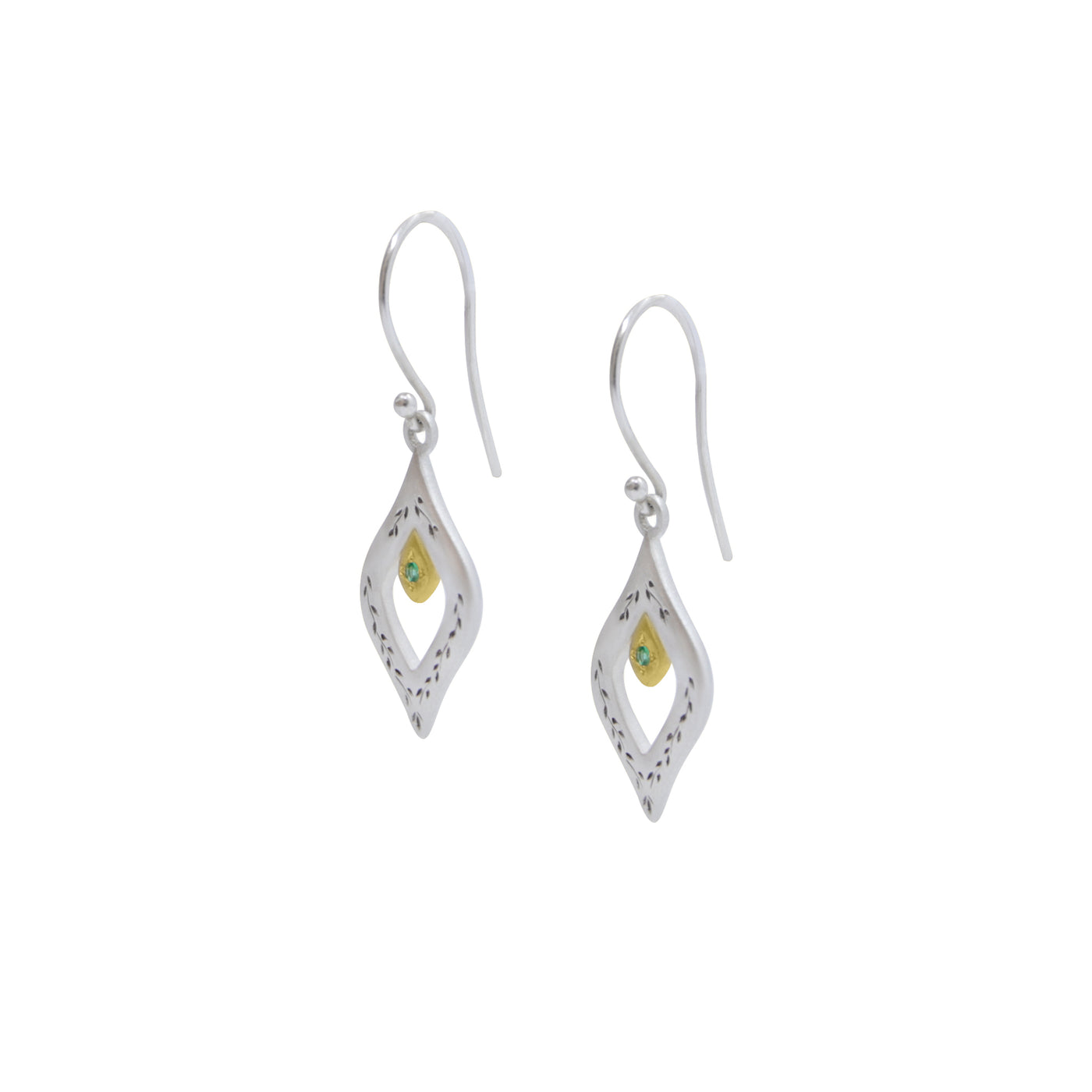 Two Tone Window to Paradise Earring