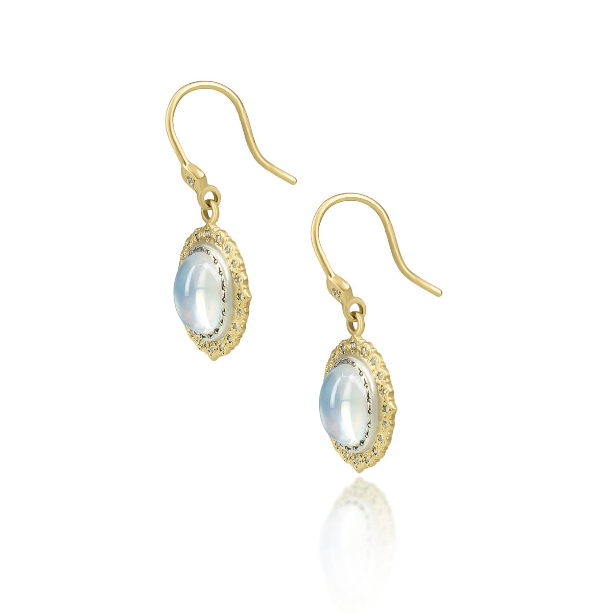 Harmony Oval Moonstone Earrings