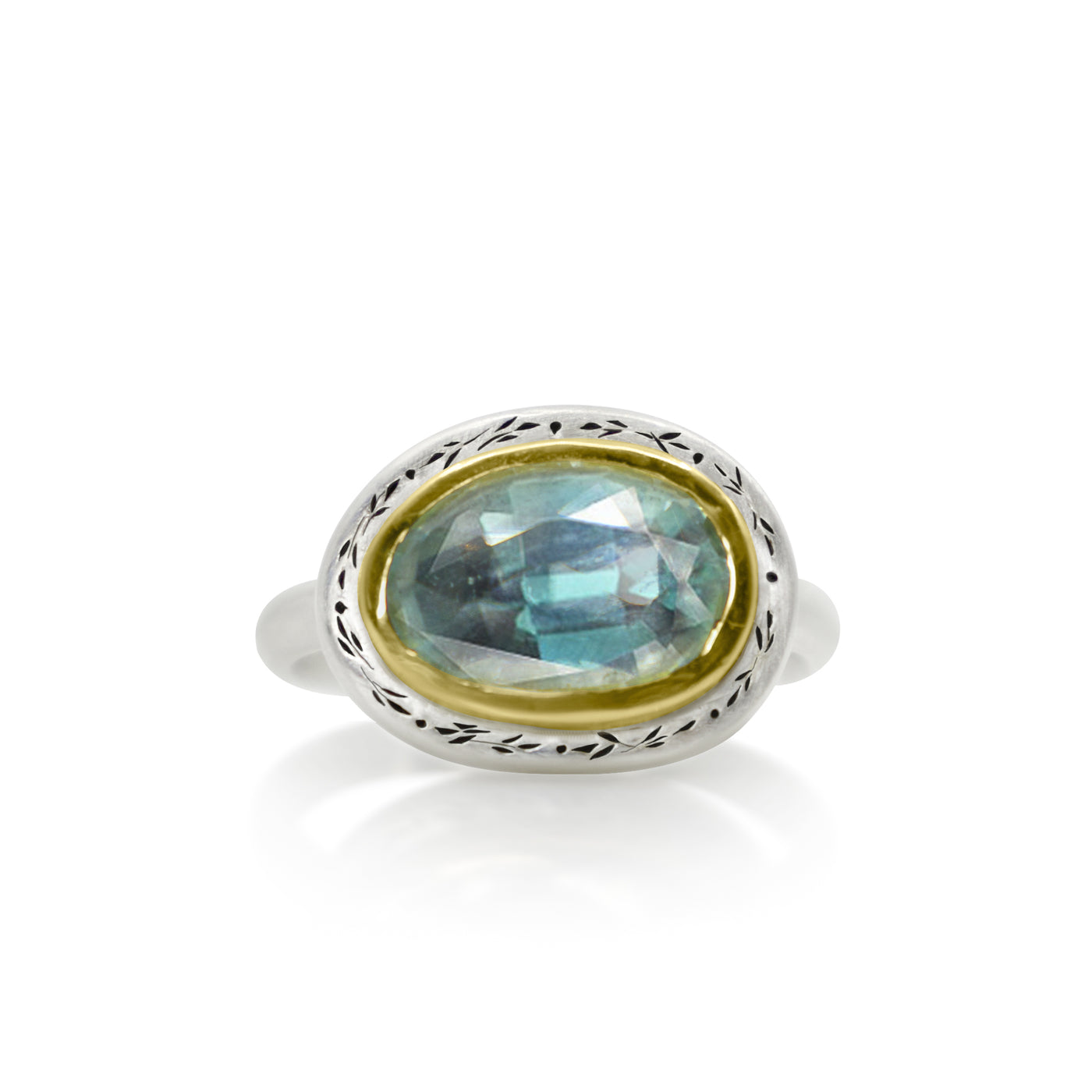 Two Tone Rose Cut Tourmaline