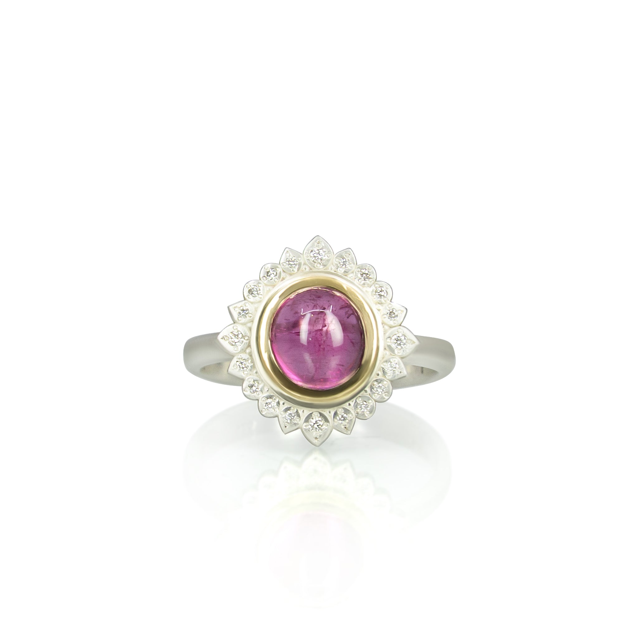 Pink Tourmaline Flame Ring - 1.10ct