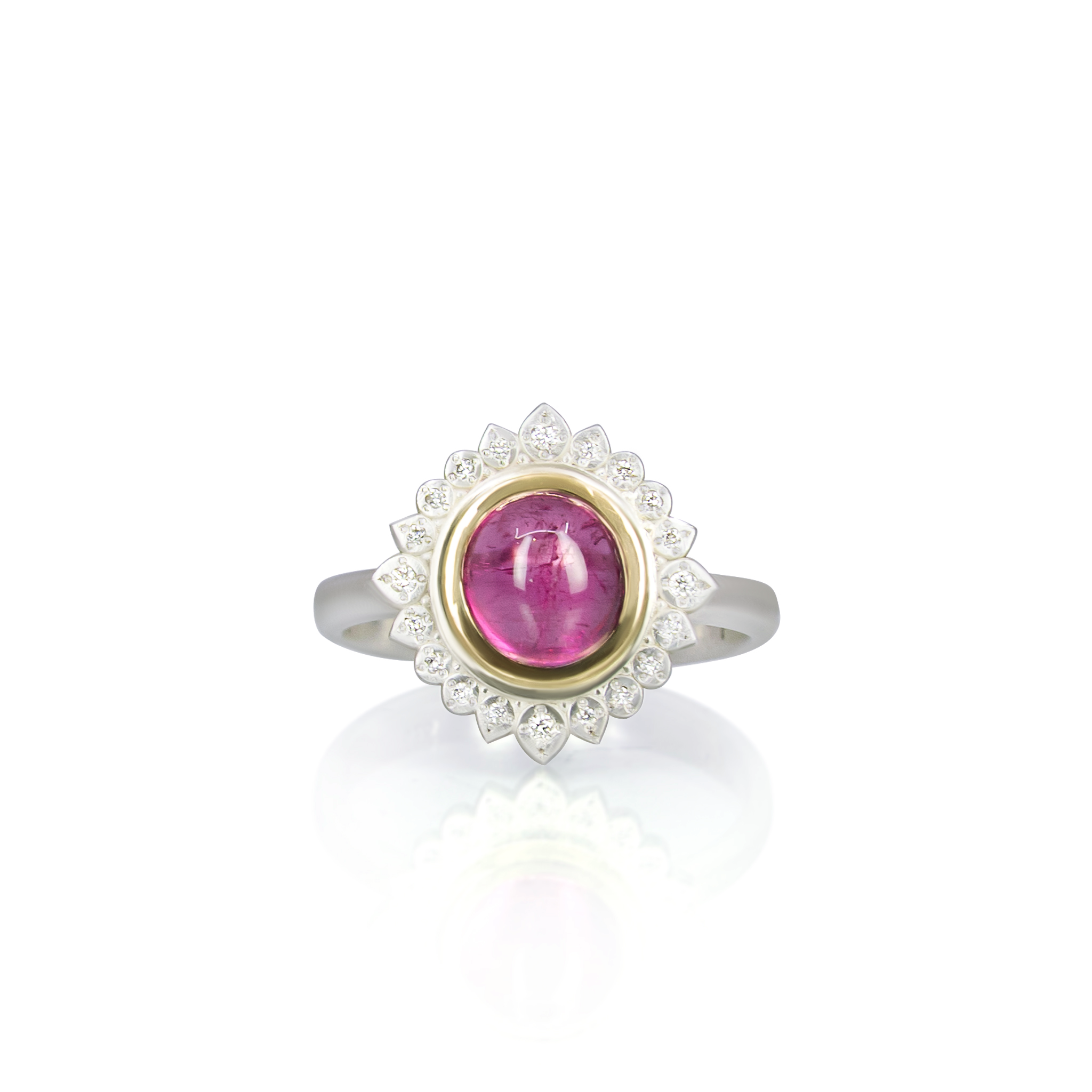 Pink Tourmaline Flame Ring - 1.10ct