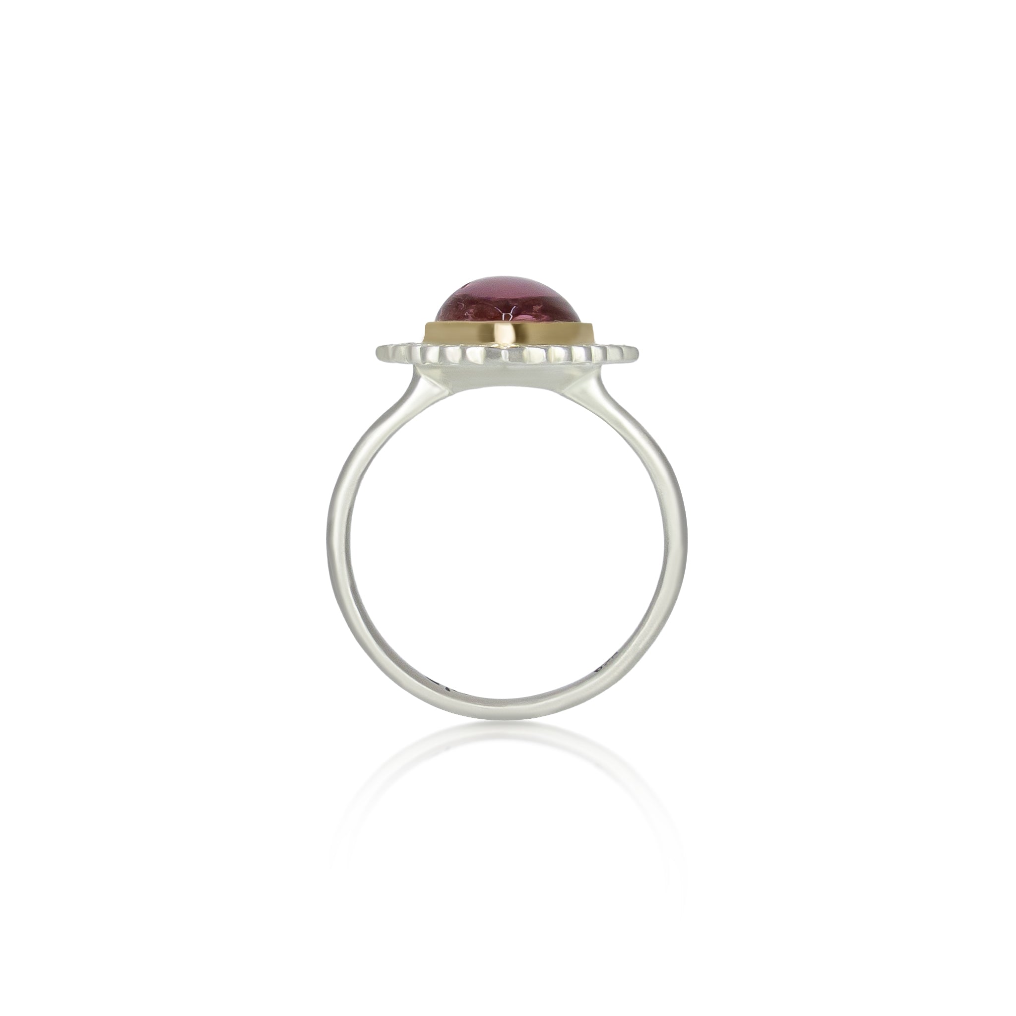Pink Tourmaline Flame Ring - 3.41ct