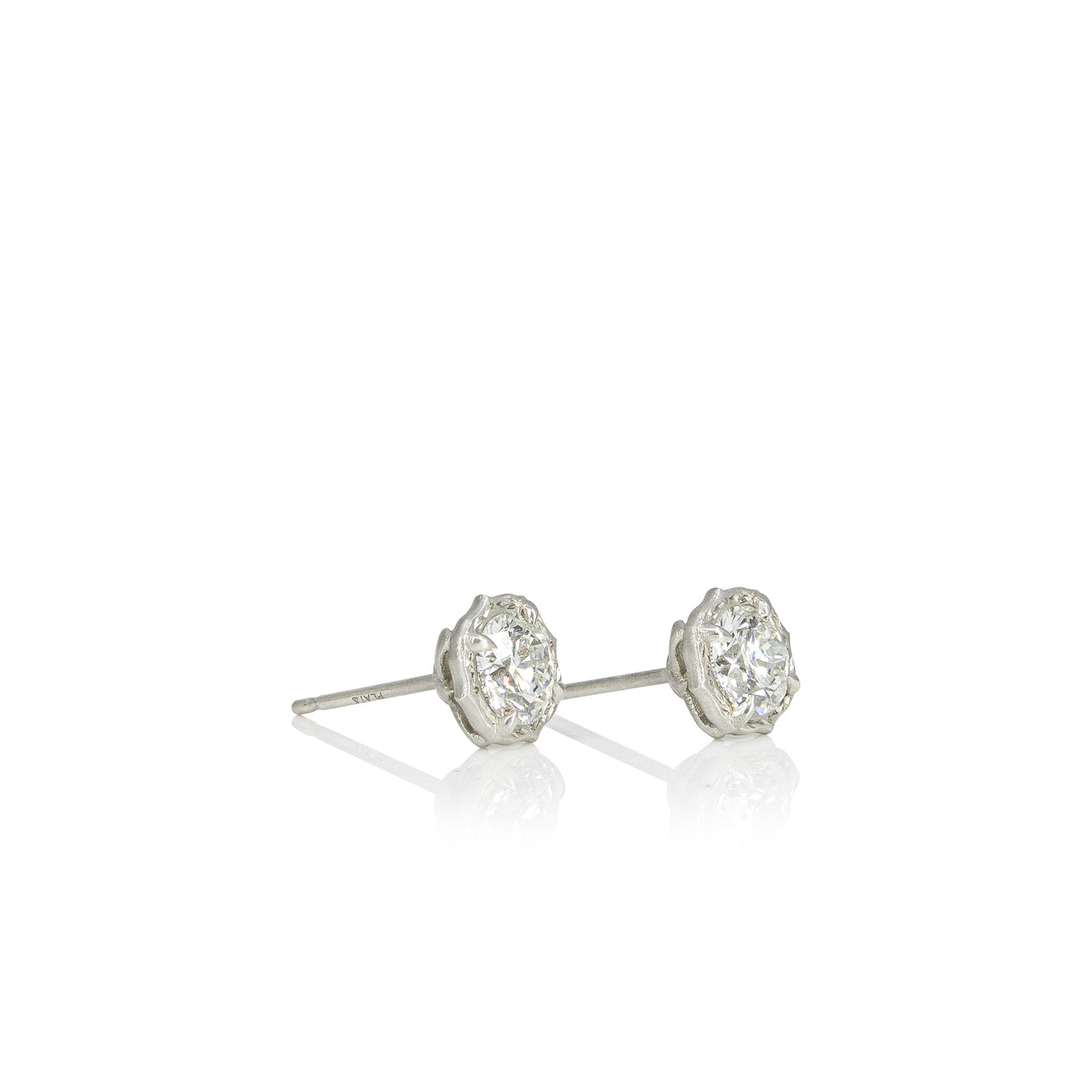 Platinum Lotus Studs