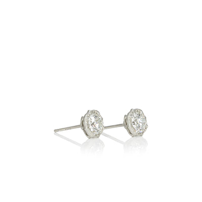 Platinum Lotus Studs