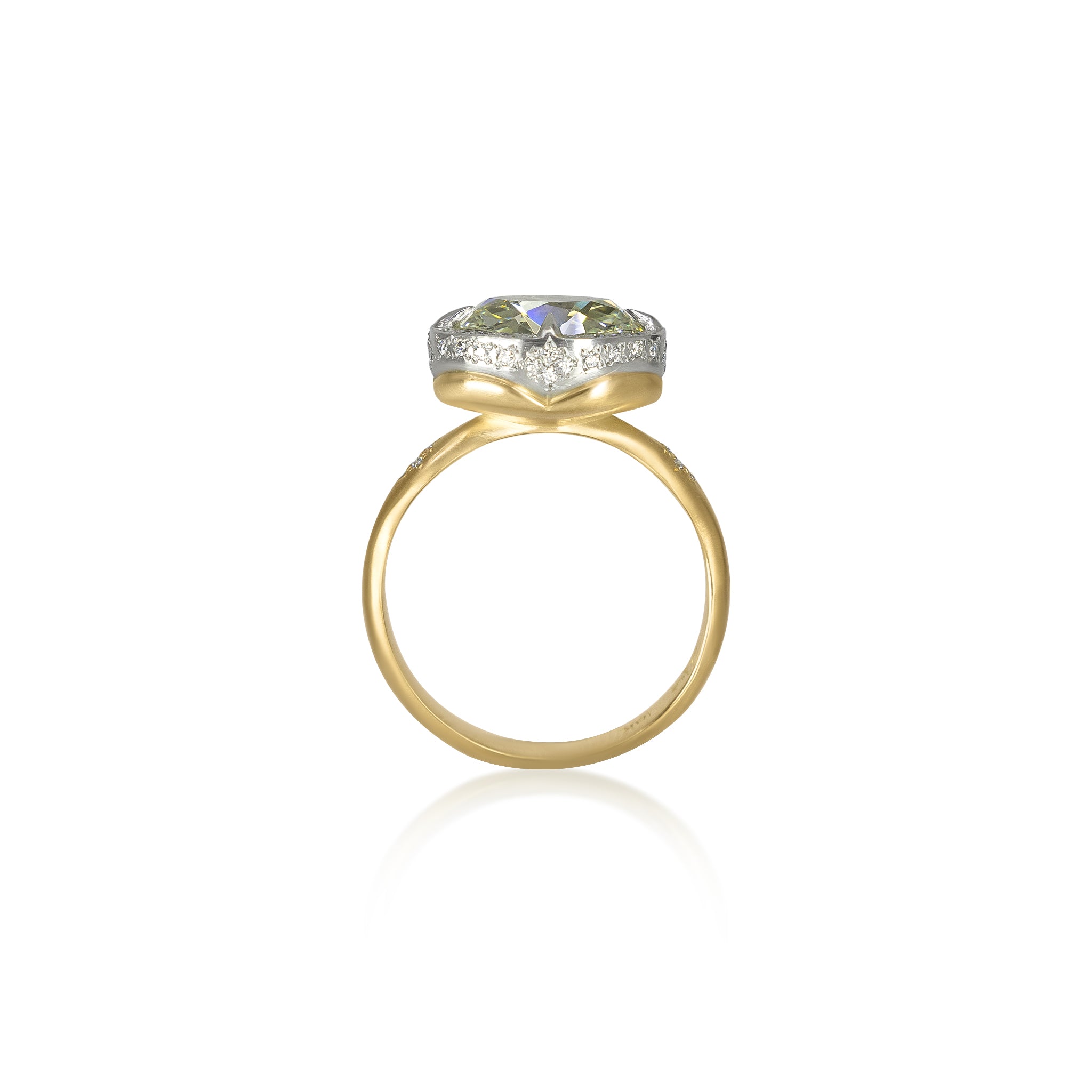 Yellow Diamond Crown Ring