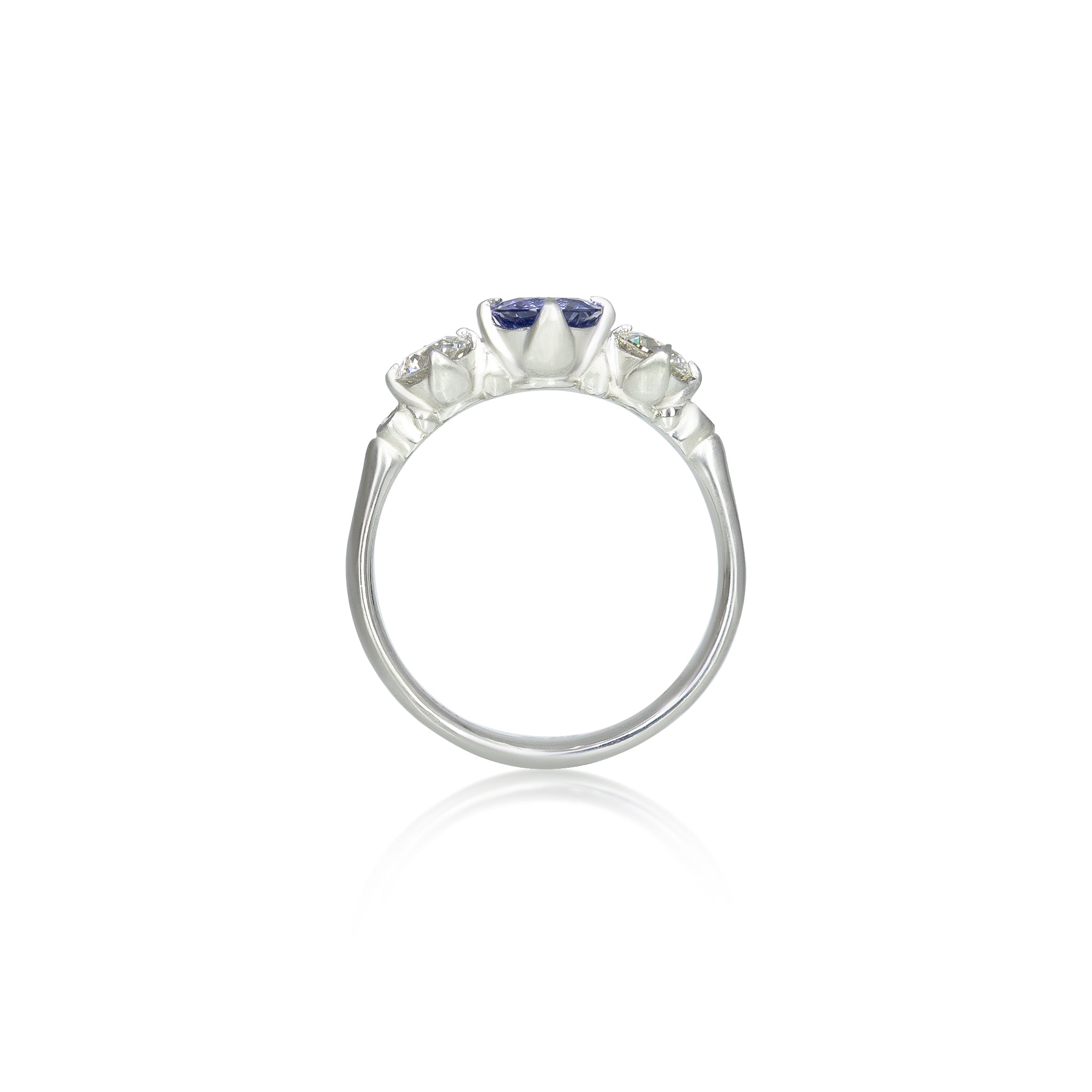 Sapphire Rambling Rose Ring