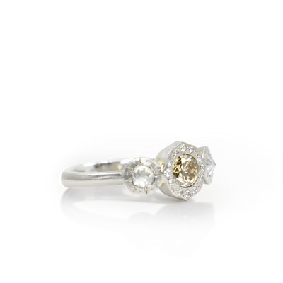 Horizon Three-Stone Ring