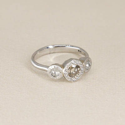 Horizon Three-Stone Ring