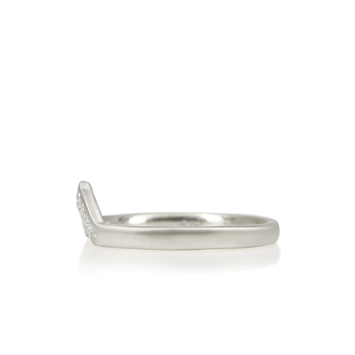 Rounded Nesting Band in Platinum
