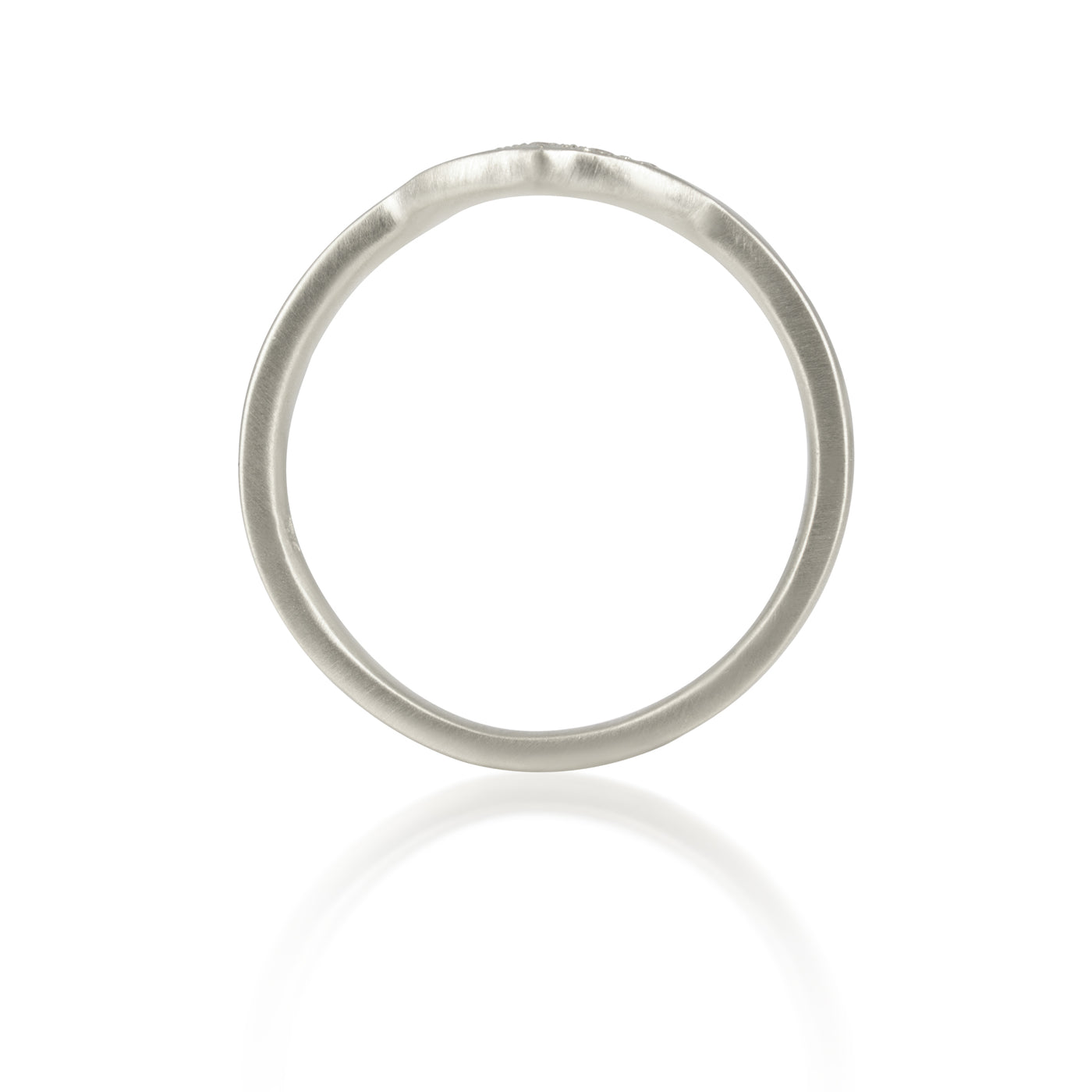 Rounded Nesting Band in Platinum