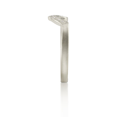Rounded Nesting Band in Platinum