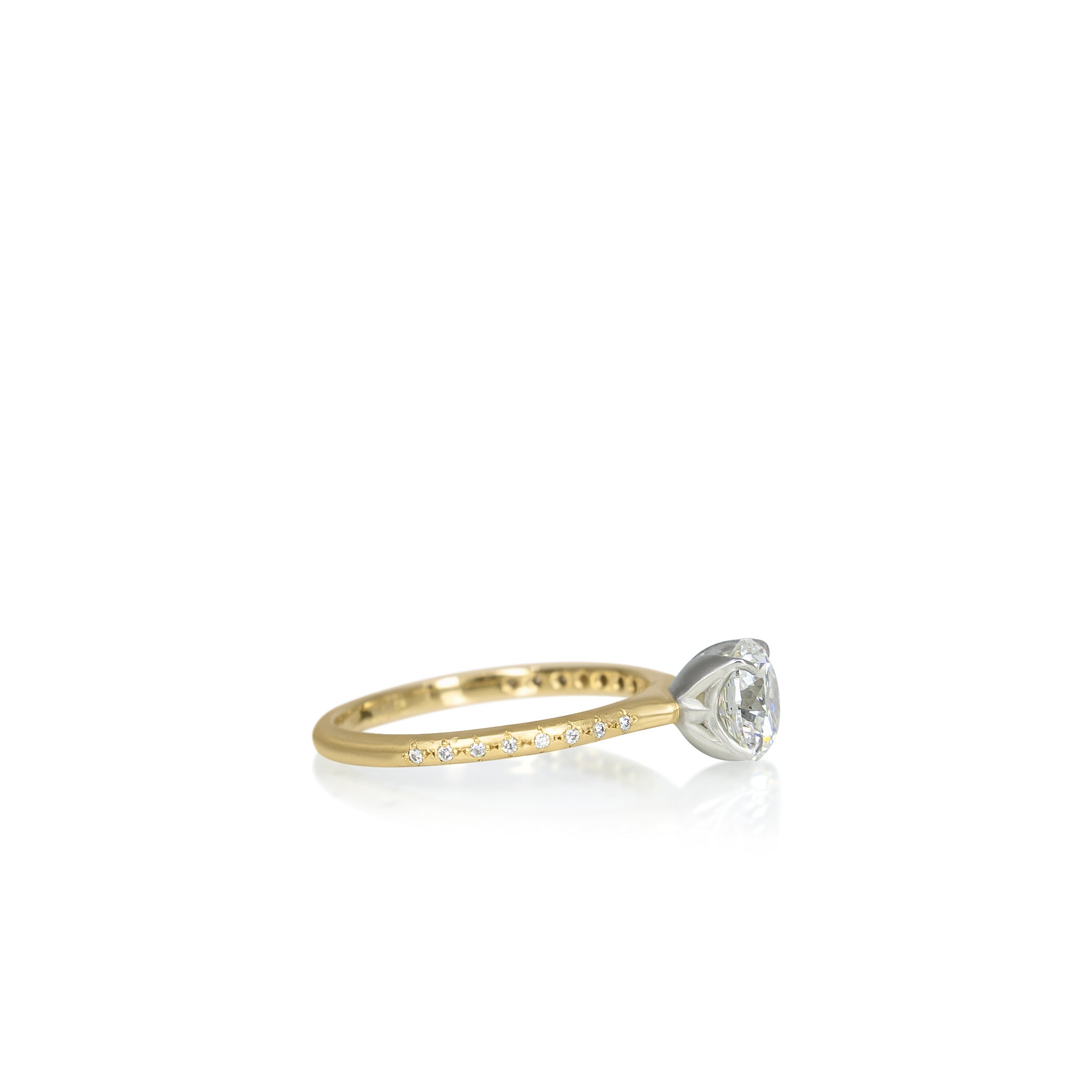 Rosehip Ring with Platinum Prongs