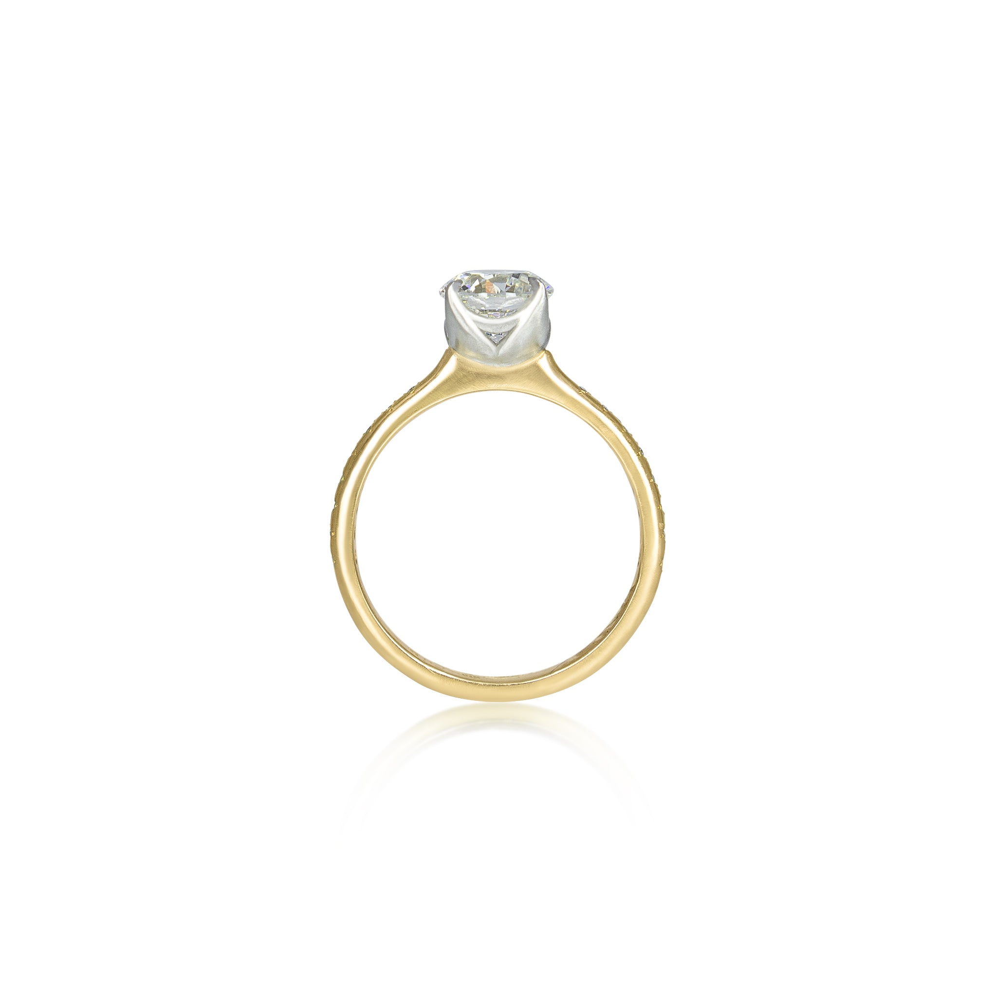 Rosehip Ring with Platinum Prongs