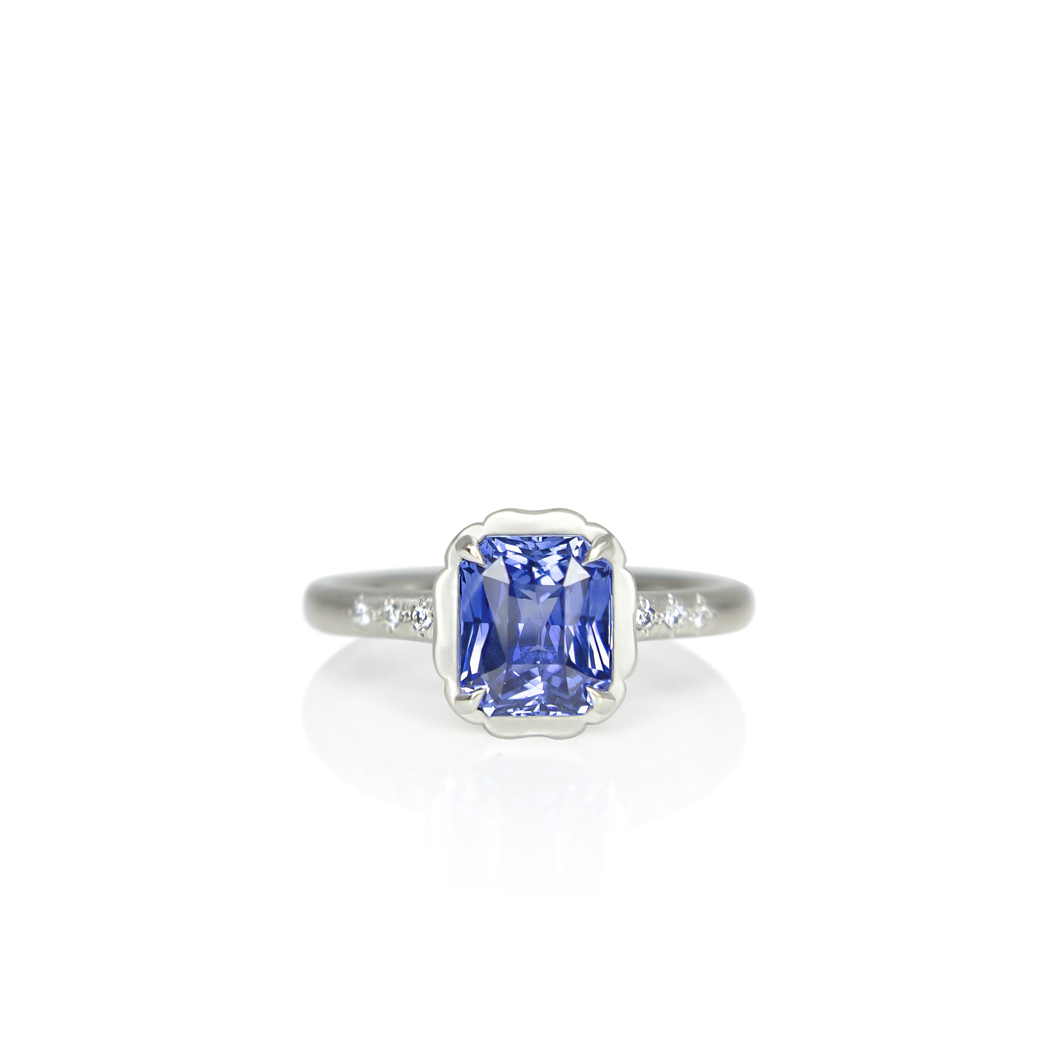 Sapphire Rose Petal Ring - 2.09ct