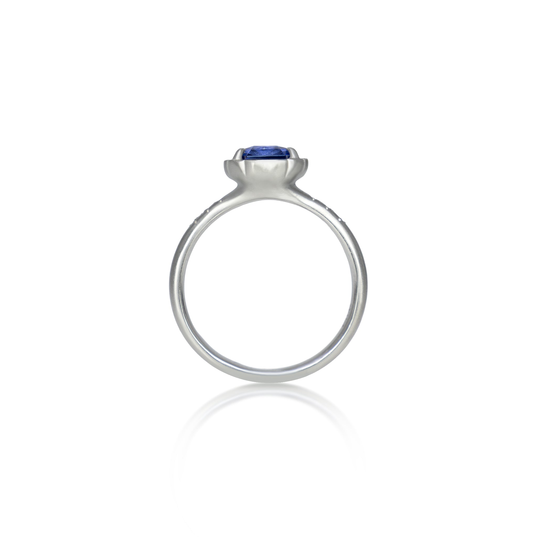 Sapphire Rose Petal Ring - 2.09ct